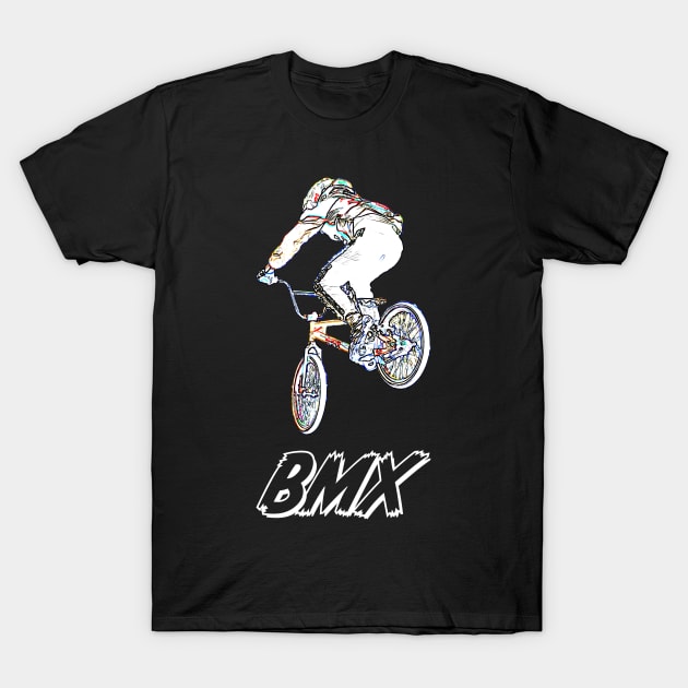 bmx race T-Shirt by rickylabellevie